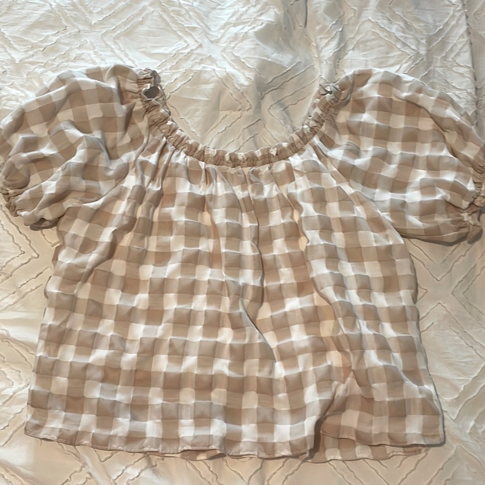 English Factory checkered top